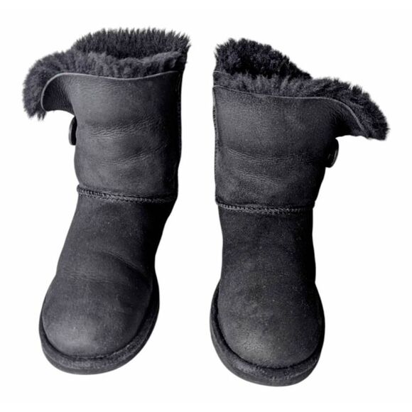 UGG Bailey Button "Black" Winter Boot Size 7 - Picture 4 of 11